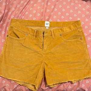 Yellow Corduroy GAP shorts